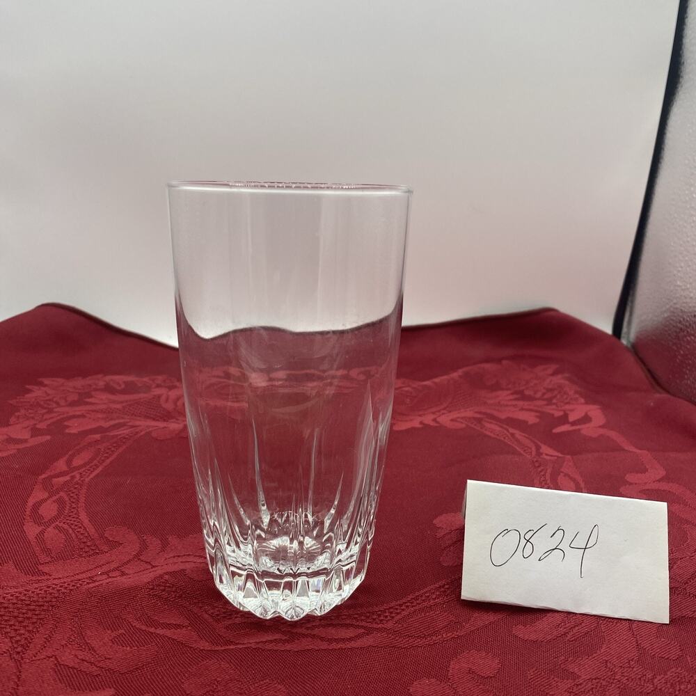 Anchor Hocking Glass Central Park Clear Flat Iced Tea Tumbler 6" x 3"